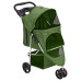 Cărucior Pliabil Pentru Câini Verde 80X46X98 Cm Țesătură Oxford