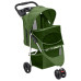 Cărucior Pliabil Pentru Câini Verde 80X46X98 Cm Țesătură Oxford