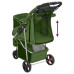 Cărucior Pliabil Pentru Câini Verde 80X46X98 Cm Țesătură Oxford