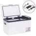 Ladă Frigorifică Cu Mâner Și Adaptor, Alb-Negru, 18 L, Pp Și Pe