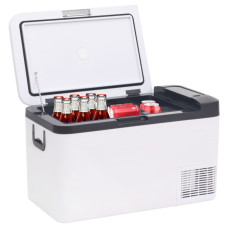 Ladă Frigorifică Cu Mâner Și Adaptor, Alb-Negru, 18 L, Pp Și Pe