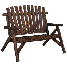 Bancă De Grădină Cu 2 Locuri, 119X85X98 Cm, Lemn Masiv Molid