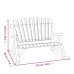 Bancă Balansoar Cu 2 Locuri, 123X96X102 Cm, Lemn Masiv Molid