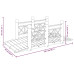 Pod De Grădină Cu Balustrade, 150X67X56 Cm, Lemn Masiv De Molid