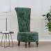 Fotoliu Cu Spătar Înalt Verde Închis Catifea Design Cu Nasturi