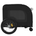 Remorcă Bicicletă Animale Companie Gri/Negru Textil Oxford/Fier