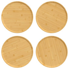 Farfurii Pentru Pizza, 4 Buc., Ø32X1,5 Cm, Bambus
