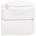 Toaletă De Camping Integrată, Alb, 24+17 L Hdpe Și Pp