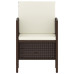 Set Mobilier De Grădină, 6 Piese, Cu Perne, Maro, Poliratan