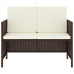 Set Mobilier De Grădină, 6 Piese, Cu Perne, Maro, Poliratan