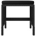Set Mobilier De Grădină Cu Perne, 6 Piese, Negru, Poliratan