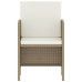 Set Mobilier Pentru Grădină, 6 Piese, Cu Perne, Bej, Poliratan