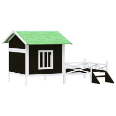 Cușcă De Câine, Gri, 159X120X88,5 Cm, Lemn Masiv Pin