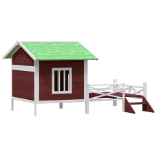 Cușcă De Câine, Cafeniu, 159X120X88,5 Cm, Lemn Masiv Pin