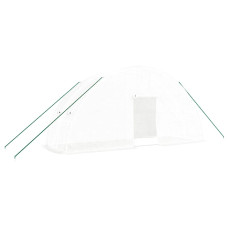 Seră Cu Cadru Din Oțel, Alb, 12 M², 6X2X2,85 M