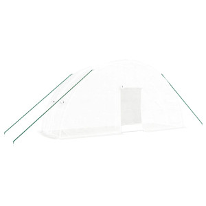 Seră Cu Cadru Din Oțel, Alb, 12 M², 6X2X2,85 M