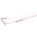 Blat De Baie, 100X30X2 Cm, Lemn Masiv Netratat