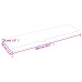 Blat De Baie, 100X30X(2-4) Cm, Lemn Masiv Netratat