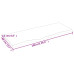 Blat De Baie, 100X40X2 Cm, Lemn Masiv Netratat