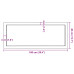 Blat De Baie, 100X40X(2-4) Cm, Lemn Masiv Netratat