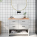 Blat De Baie, 100X40X(2-4) Cm, Lemn Masiv Netratat