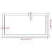Blat De Baie, 100X50X(2-6) Cm, Lemn Masiv Netratat