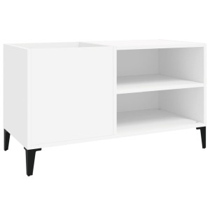Comodă Discuri, Alb, 84,5X38X48 Cm, Lemn Prelucrat
