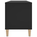 Comodă Discuri, Negru, 100X38X48 Cm, Lemn Prelucrat