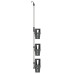 Raft Suspendat Pentru Duș 30X15X(67-105) Cm Aluminiu