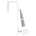 Șine Pentru Perdele 2 Buc, Alb Și Argintiu, 60-105 Cm, Aluminiu