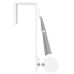 Șine Pentru Perdele 2 Buc, Alb Și Argintiu, 90-135 Cm, Aluminiu