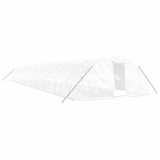 Seră Cu Cadru Din Oțel, Alb, 110 M², 22X5X2,3 M