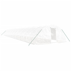 Seră Cu Cadru Din Oțel, Alb, 120 M², 24X5X2,3 M