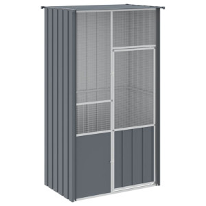 Colivie Pentru Păsări Antracit 115X78X200 Cm Oțel Galvanizat