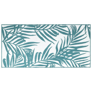 Covor De Exterior, Acvamarin/Alb, 80X150 Cm, Design Reversibil