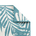 Covor De Exterior, Acvamarin/Alb, 80X250 Cm, Design Reversibil