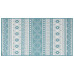 Covor De Exterior, Acvamarin/Alb, 80X150 Cm, Design Reversibil
