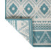 Covor De Exterior, Acvamarin/Alb, 80X150 Cm, Design Reversibil