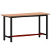 Banc De Lucru 150X55X81,5 Cm, Lemn Masiv De Fag Și Metal