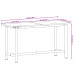 Banc De Lucru 150X55X81,5 Cm, Lemn Masiv De Fag Și Metal