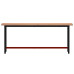 Banc De Lucru 200X55X81,5 Cm, Lemn Masiv De Fag Și Metal