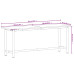 Banc De Lucru 200X55X81,5 Cm, Lemn Masiv De Fag Și Metal