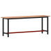 Banc De Lucru 220X55X81,5 Cm, Lemn Masiv De Fag Și Metal