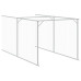 Casă Câine & Acoperiș Gri Deschis 117X609X123Cm Oțel Galvanizat