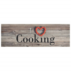 Covor De Bucătărie Lavabil Cooking, Gri, 60X180 Cm, Catifea