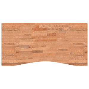 Blat De Birou, 100X(45-50)X2,5 Cm, Lemn Masiv De Fag