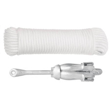 Ancoră Pliabilă Cu Funie, Argintiu, 3,2 Kg, Fier Maleabil