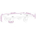 Cărucioare Transport 2 Buc Dreptunghiulare 60X40X11,5 Cm 250 Kg