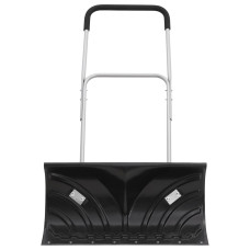 Lopată De Zăpadă Cu Mâner Extensibil Negru 66 Cm Lamă Din Oțel