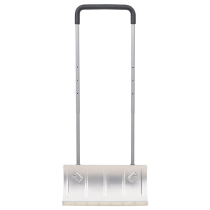 Lopată De Zăpadă Mâner Extensibil Argintiu 61 Cm Lamă Din Oțel
